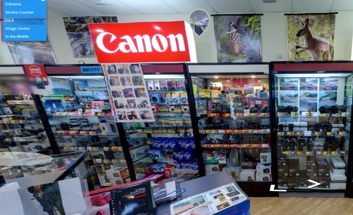 Retail virtual tours Retail shop virtual tour photography